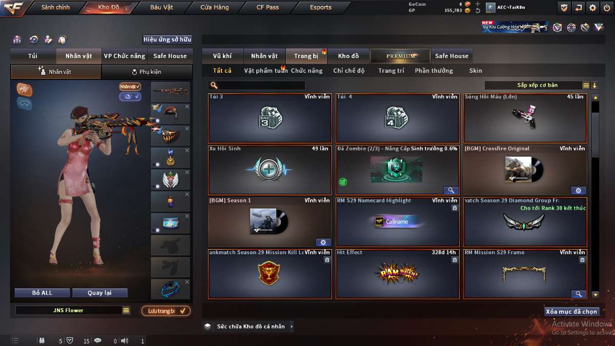 shop acc cf uy tin gia re